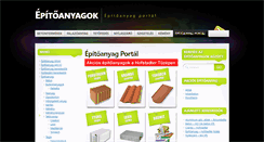 Desktop Screenshot of epitoanyagok.info