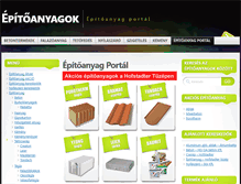 Tablet Screenshot of epitoanyagok.info